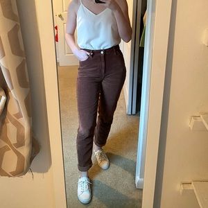 URBAN OUTFITTERS Brown, High waist, Corduroy Pant
